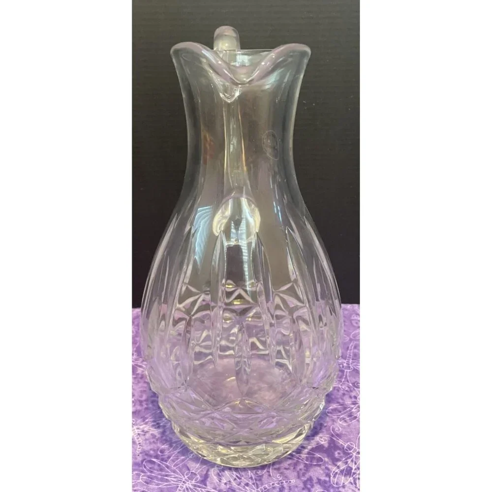 Wedgwood Full Lead Crystal‎ Carafe Decanter Pitcher 9 Inch Heavy Vintage Elegant